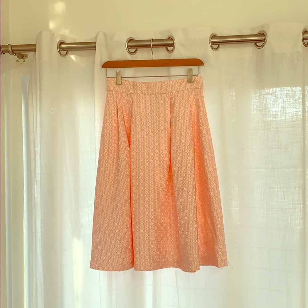 Pleated midi skirt